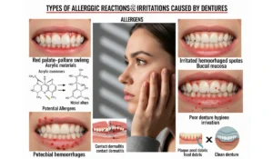 Types of Allergic Reactions and Irritations Caused by Dentures