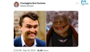 Charlie Kirk smile meme